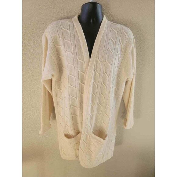 Vintage Adele Joyce lamb and angora wrap sweater size large - Picture 1 of 3